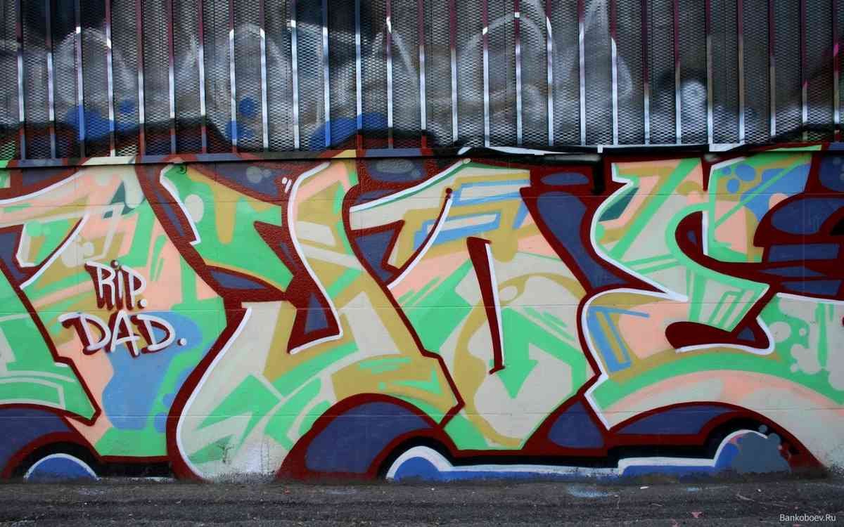 Graffiti Murals Street Art 0315 17 A4 Photo Print