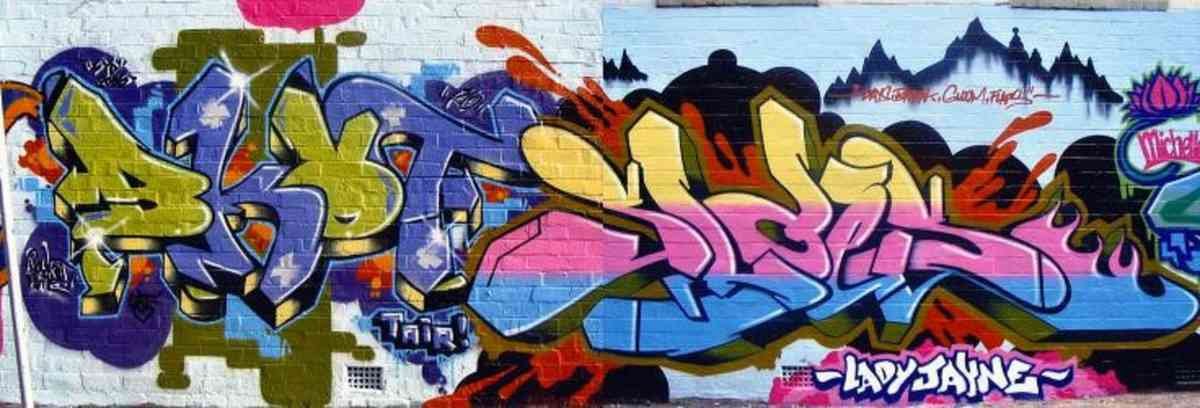 Graffiti Murals Street Art 0351 sl gallery big 6dd0a61cdc A4 Photo Print