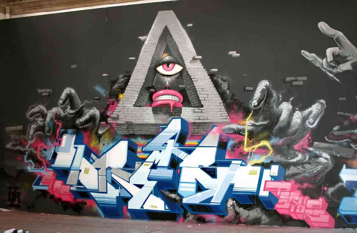 Graffiti Murals Street Art 036 platanorock A4 Photo Print