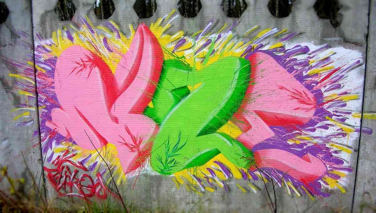Graffiti Murals Street Art 0393 Ninety9999999 A4 Photo Print