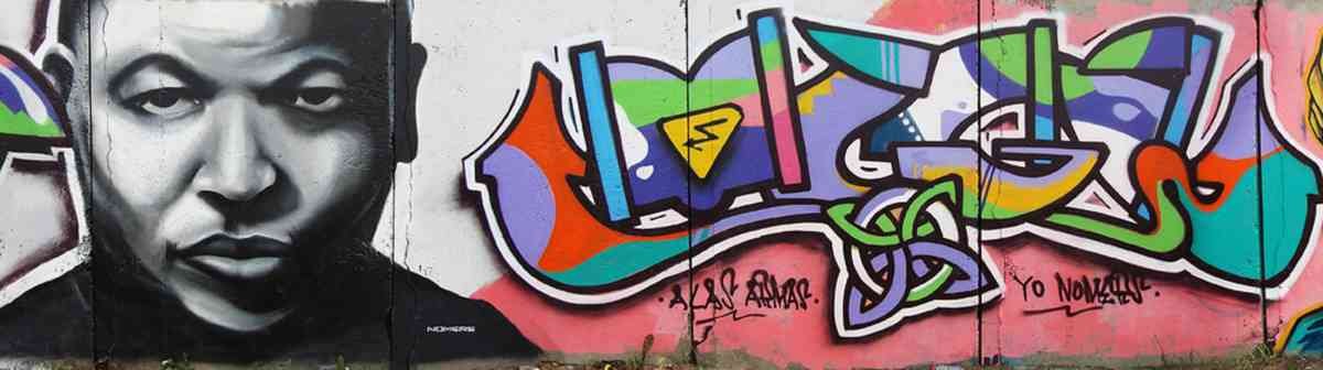 Graffiti Murals Street Art 0394 nom miga A4 Photo Print