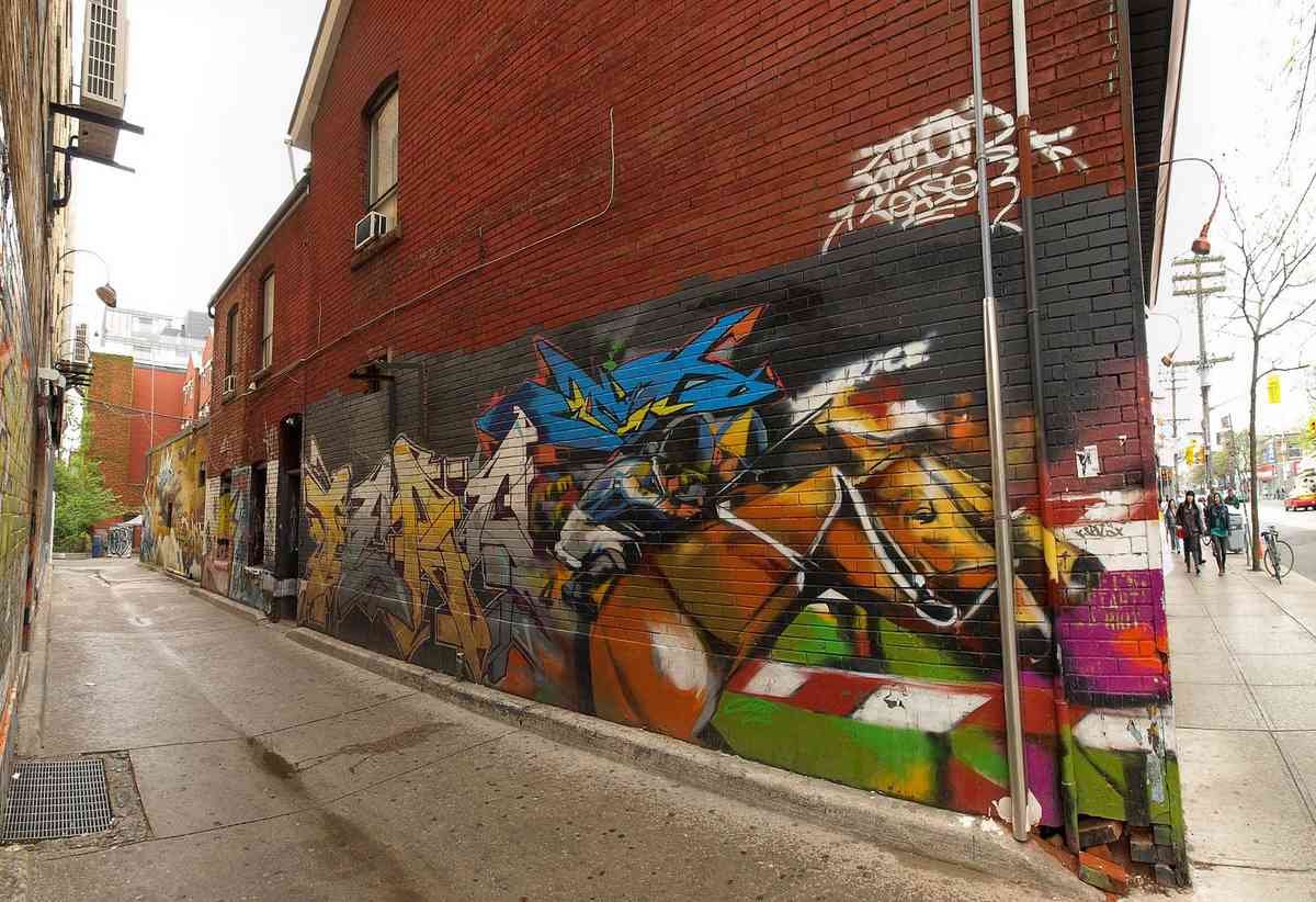 Graffiti Murals Street Art 0405 pano0413 A4 Photo Print