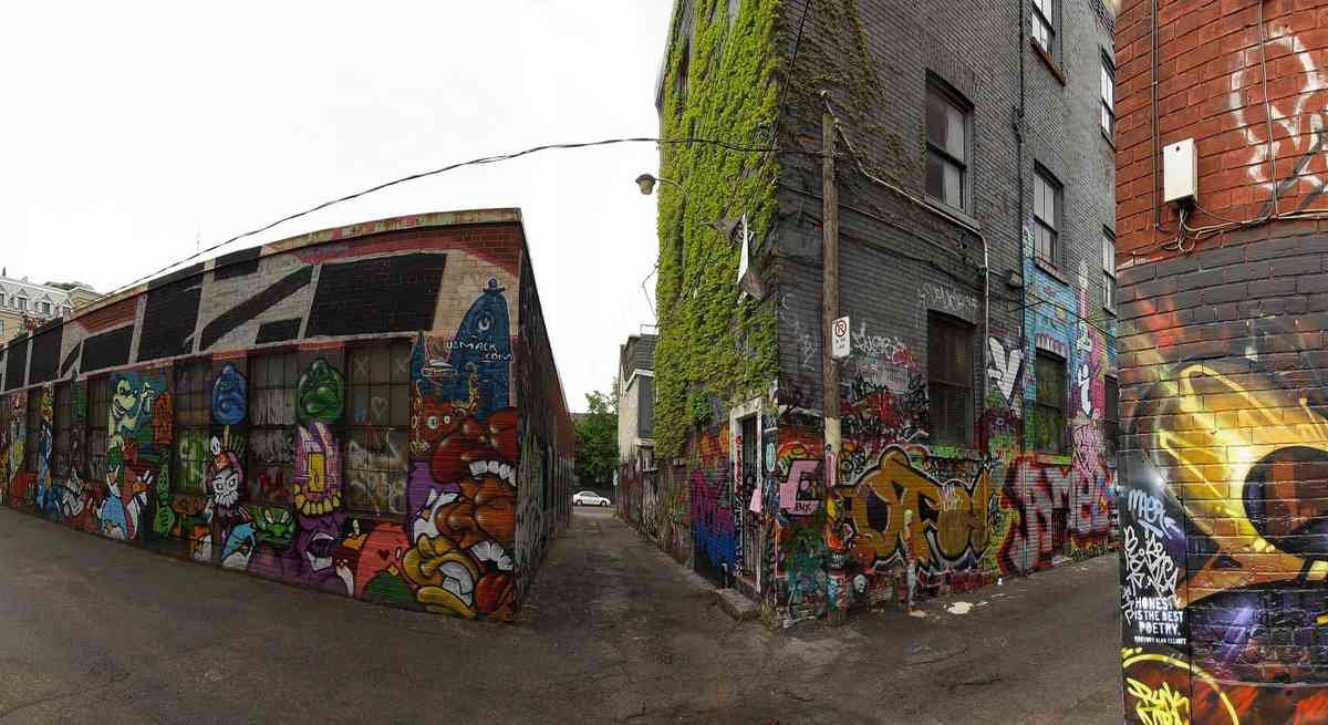 Graffiti Murals Street Art 0408 pano0462 A4 Photo Print