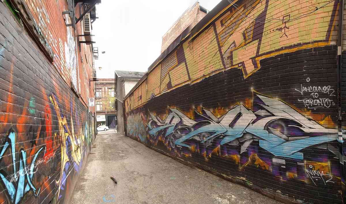 Graffiti Murals Street Art 0409 pano0474 A4 Photo Print