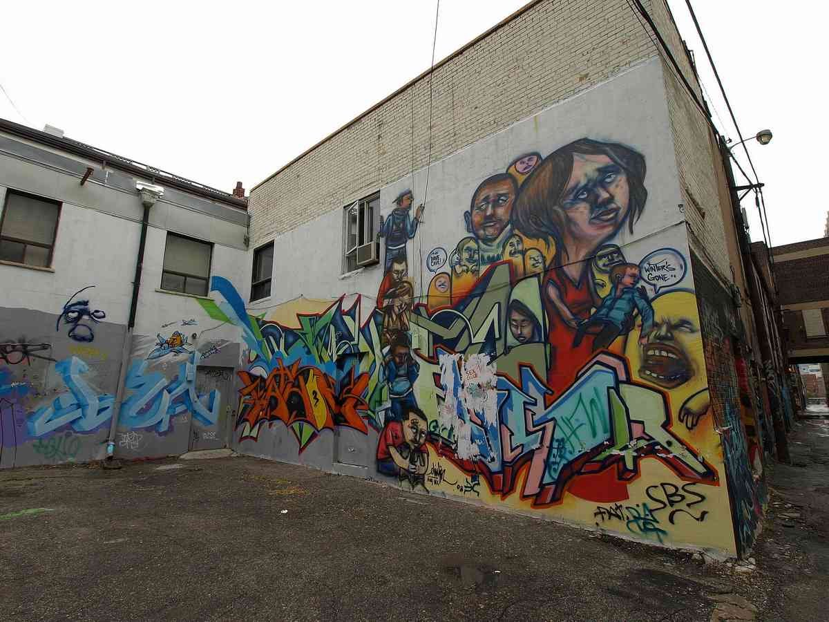 Graffiti Murals Street Art 0438 P5160505 A4 Photo Print