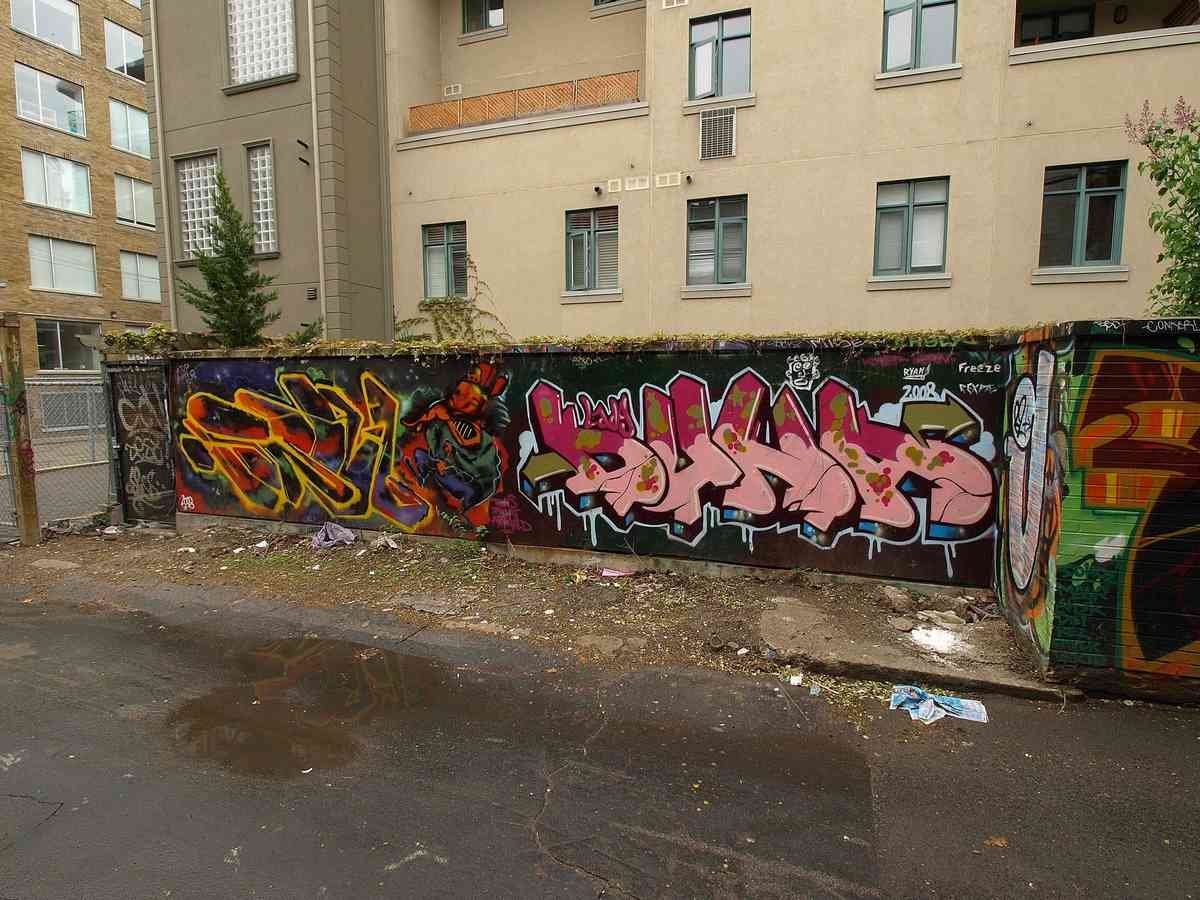 Graffiti Murals Street Art 0453 P5160543 A4 Photo Print