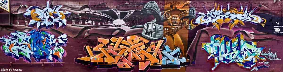 Graffiti Murals Street Art 0478 tnb queens 5 09 copy A4 Photo Print