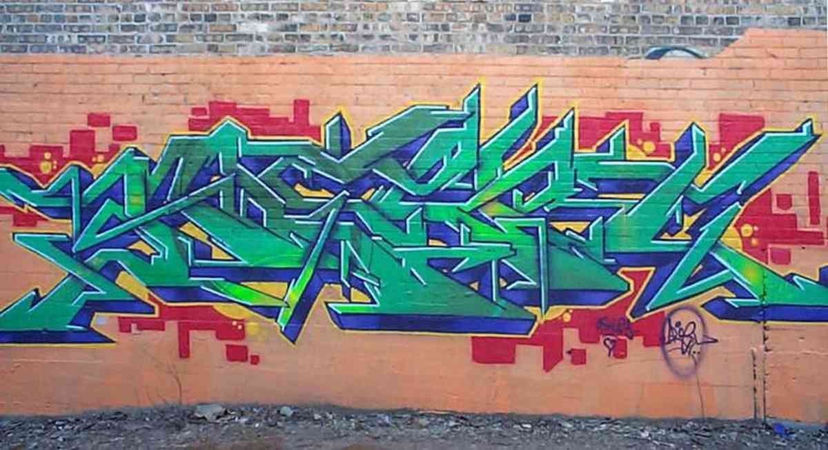 Graffiti Murals Street Art 0489 milwaukee 1 A4 Photo Print