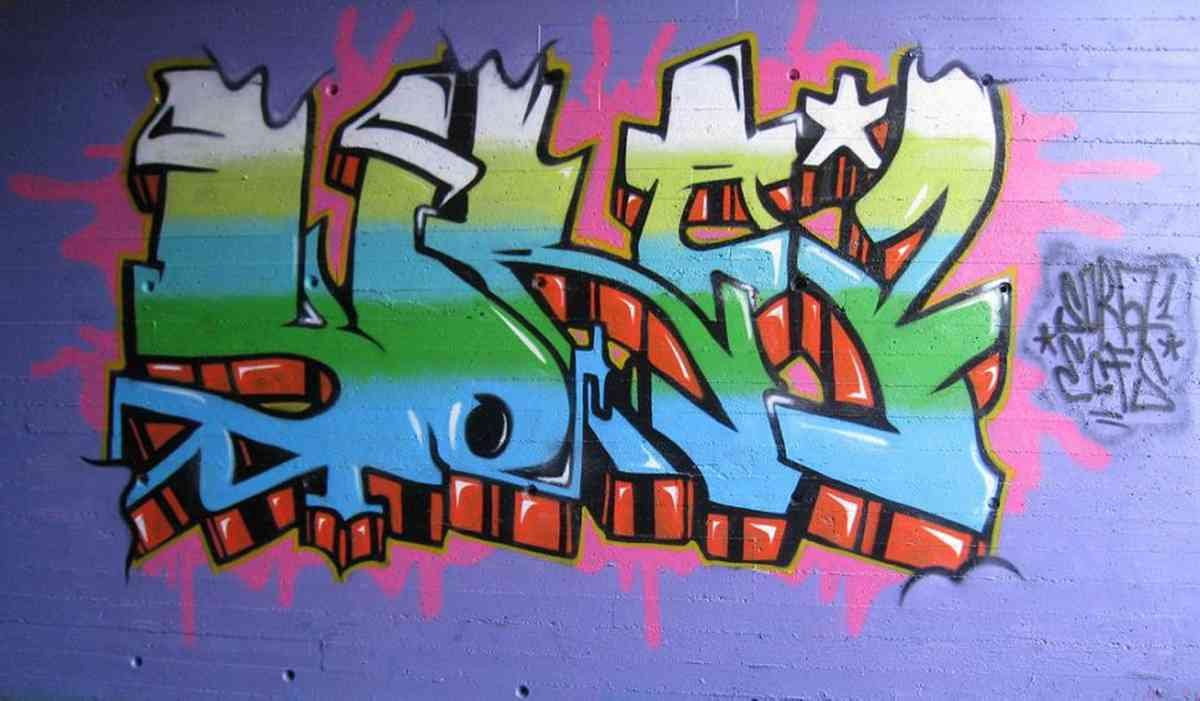 Graffiti Murals Street Art 0503 SORAKORA3 A4 Photo Print
