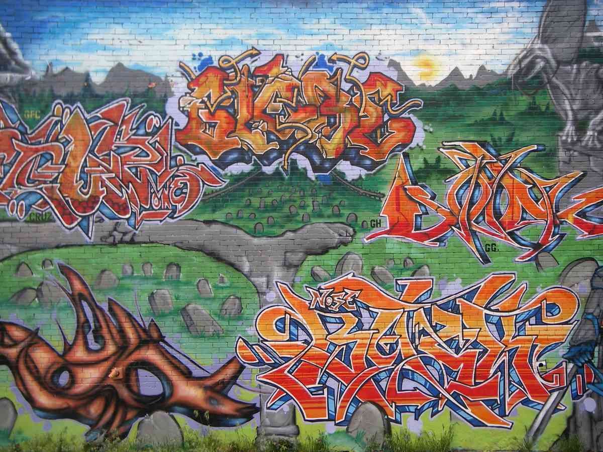 Graffiti Murals Street Art 051 Graffiti 001 A4 Photo Print