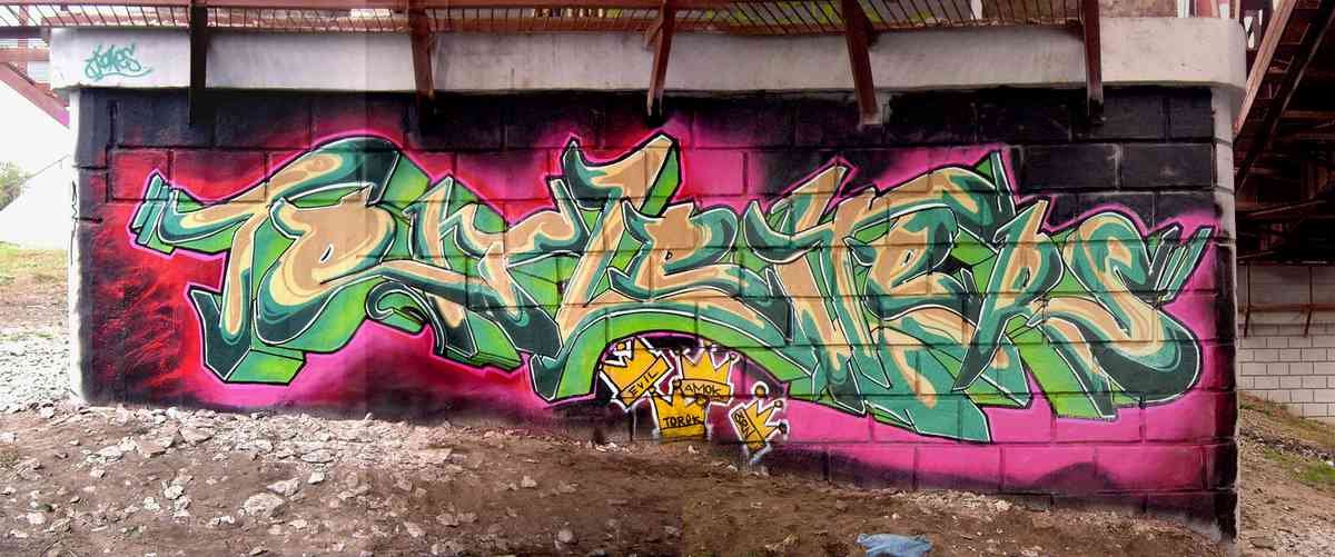 Graffiti Murals Street Art 0515 tenletters A4 Photo Print