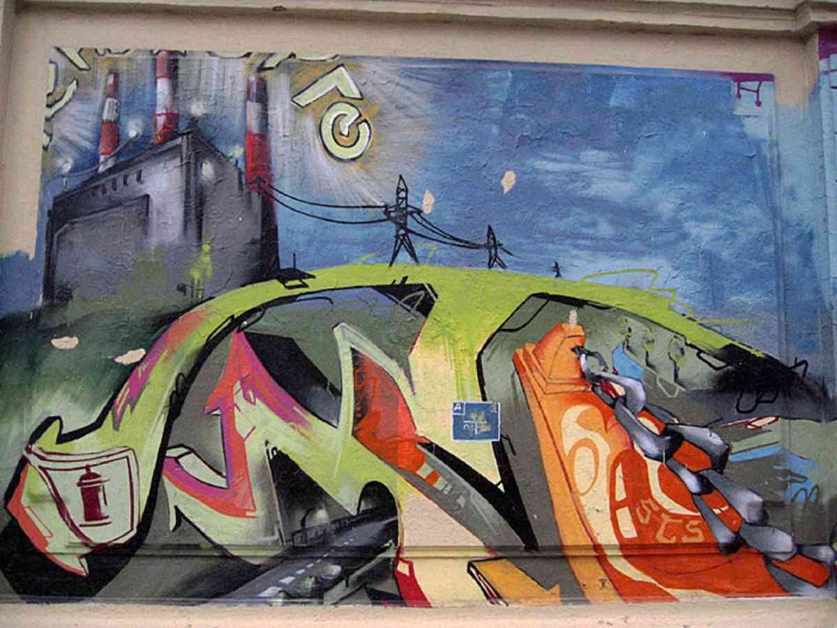 Graffiti Murals Street Art 0524 19 A4 Photo Print