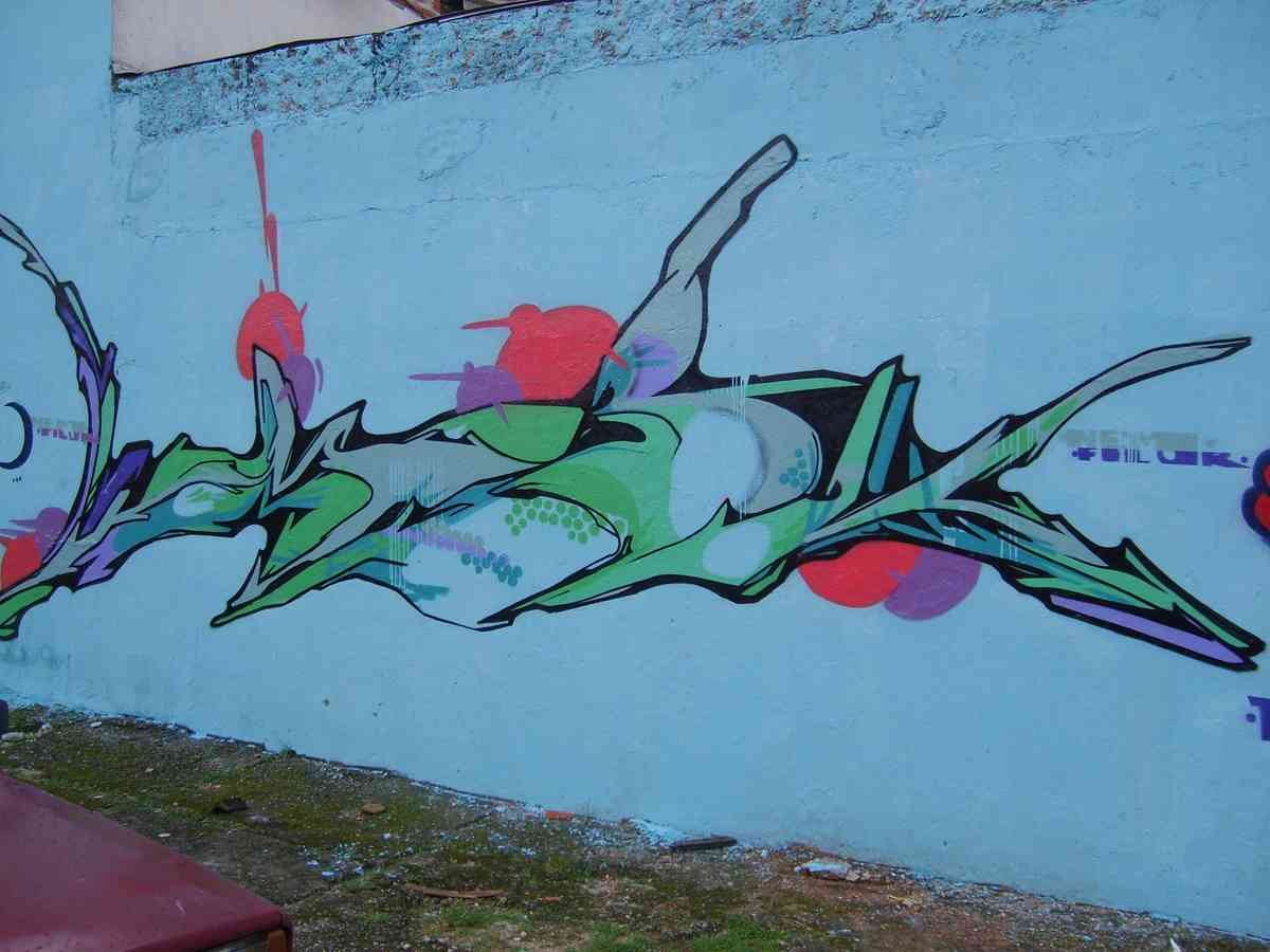 Graffiti Murals Street Art 053 neg A4 Photo Print
