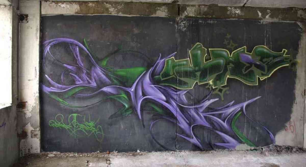 Graffiti Murals Street Art 0539 with YankyFFinal A4 Photo Print