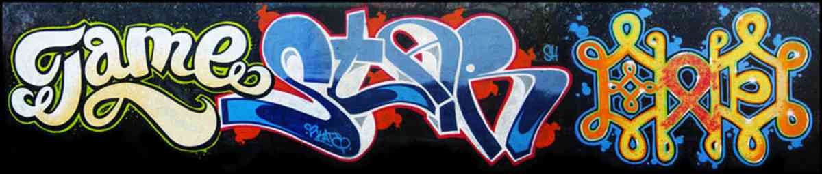 Graffiti Murals Street Art 0542 tame star cowek 111 1 A4 Photo Print