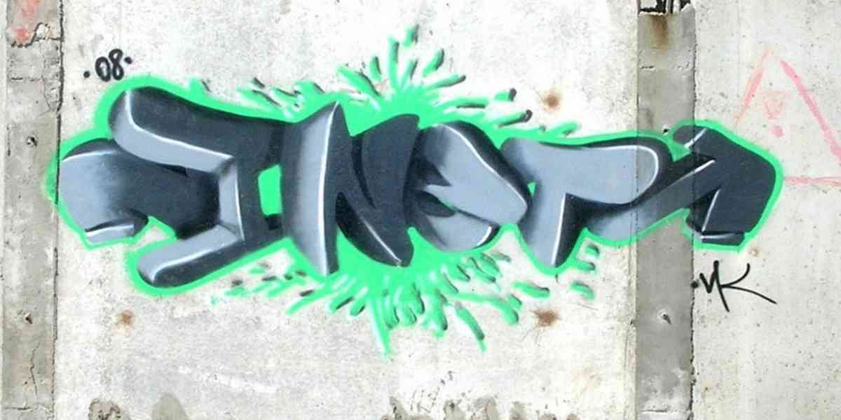 Graffiti Murals Street Art 0551 Ninety7 vk A4 Photo Print
