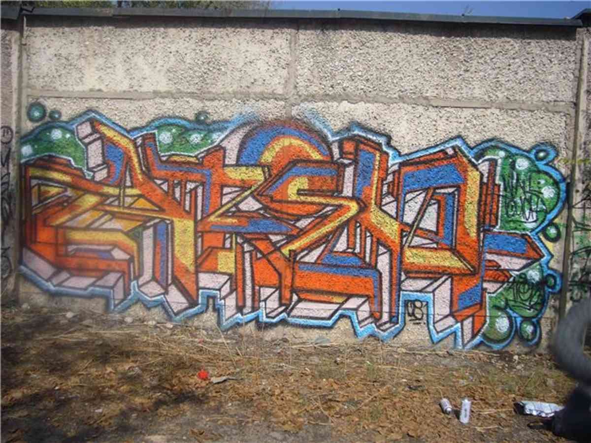 Graffiti Murals Street Art 0574 ebdfaa2d525a A4 Photo Print