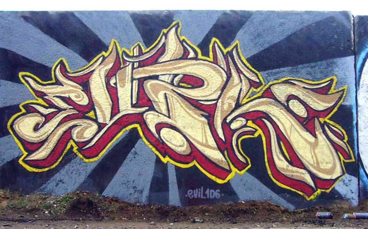 Graffiti Murals Street Art 0576 evil106 A4 Photo Print