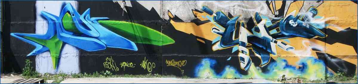 Graffiti Murals Street Art 0581 Rob A4 Photo Print