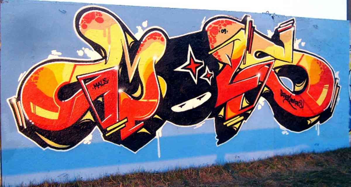 Graffiti Murals Street Art 0582 mals A4 Photo Print