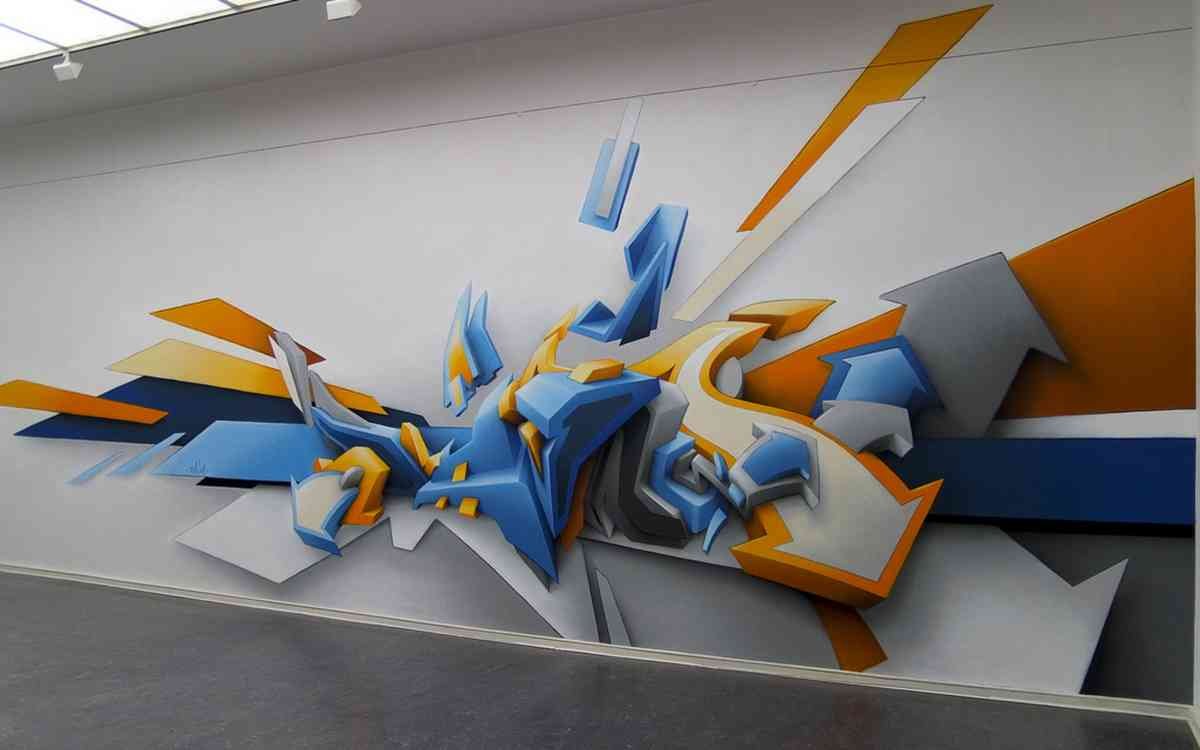 Graffiti Murals Street Art 0588 02 daim big A4 Photo Print