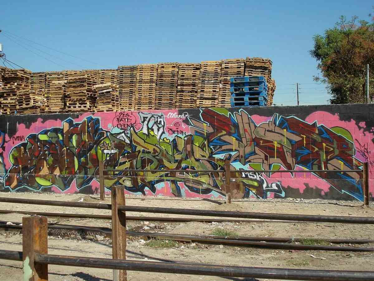 Graffiti Murals Street Art 0592 Aloy Greas Elser MSK AWR SKA ICR LosAngeles Graf A4 Photo Print