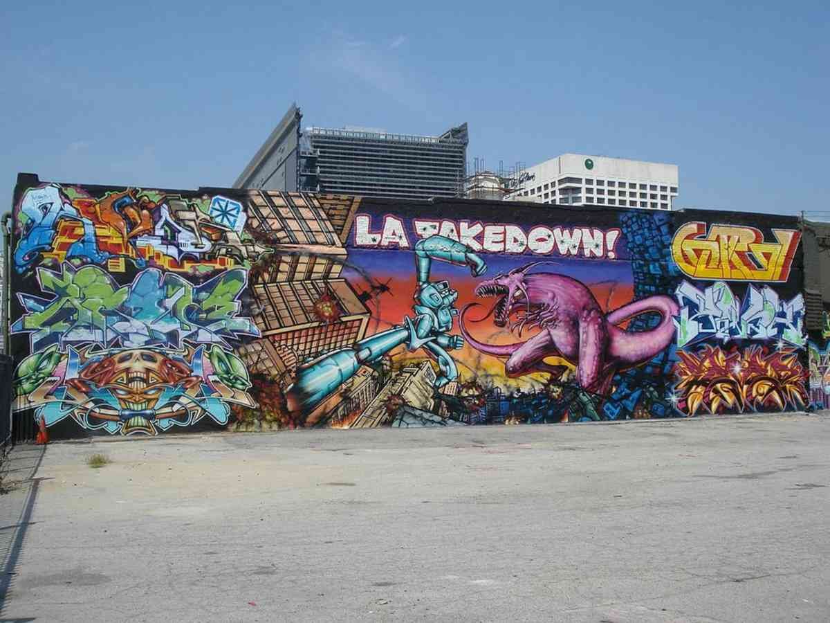 Graffiti Murals Street Art 0596 Revok Aroe Odisie Rat Rench Sever Rime Saber Per A4 Photo Print