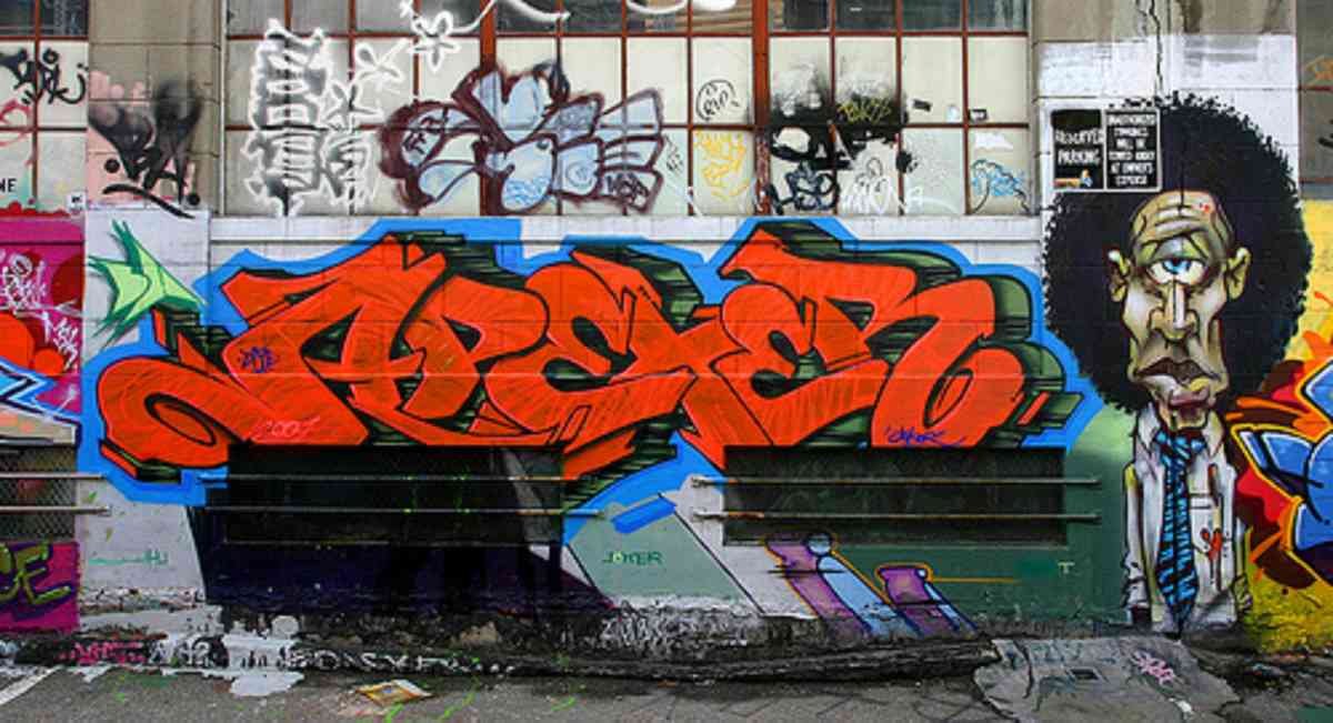 Graffiti Murals Street Art 0615 apex graffiti A4 Photo Print
