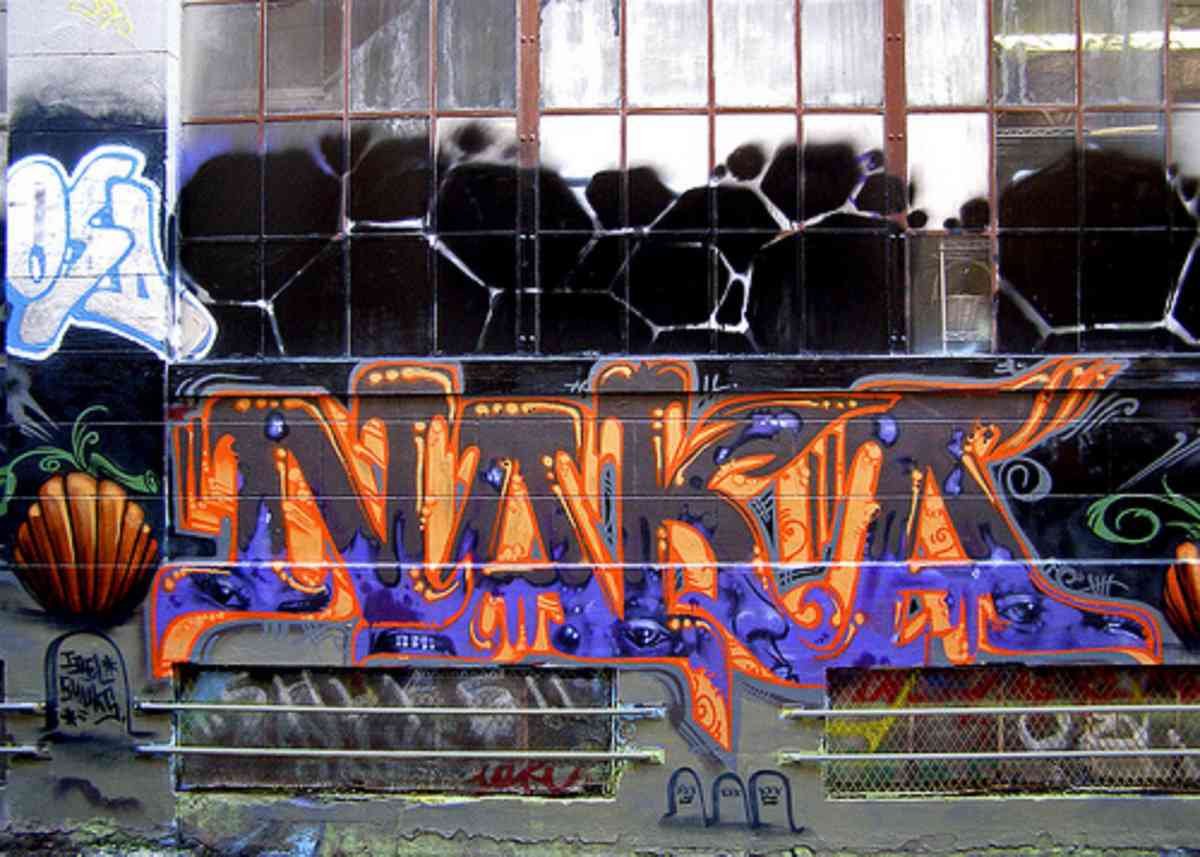 Graffiti Murals Street Art 0621 naka graffiti A4 Photo Print