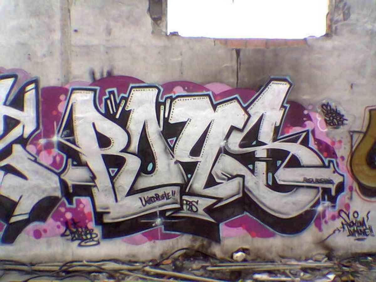 Graffiti Murals Street Art 0629 rois silver A4 Photo Print
