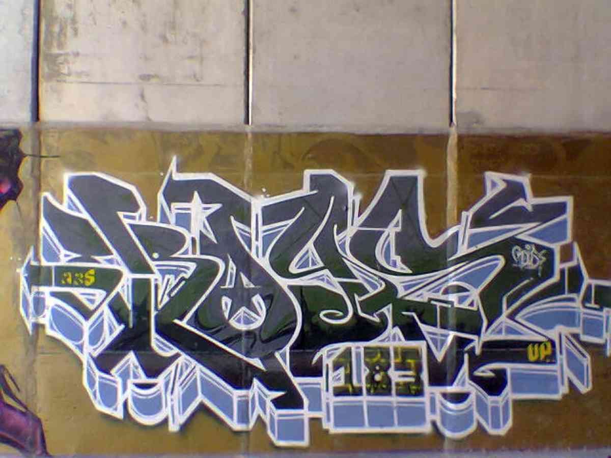 Graffiti Murals Street Art 0630 roiser aka8 A4 Photo Print