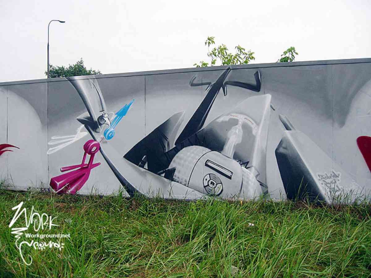 Graffiti Murals Street Art 0631 loomit 21 A4 Photo Print