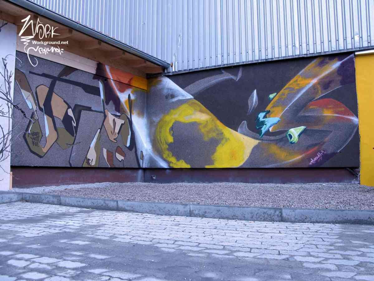 Graffiti Murals Street Art 0632 004 A4 Photo Print