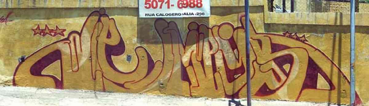 Graffiti Murals Street Art 0633 og2001stars A4 Photo Print