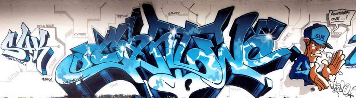 Graffiti Murals Street Art 0655 01 in web A4 Photo Print