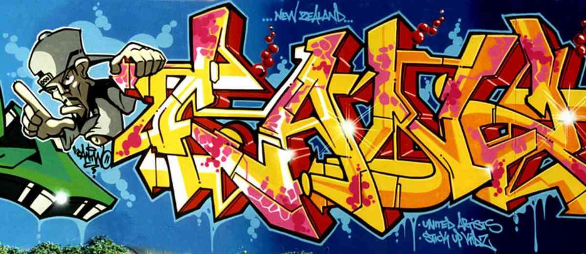 Graffiti Murals Street Art 0657 01 nz web A4 Photo Print