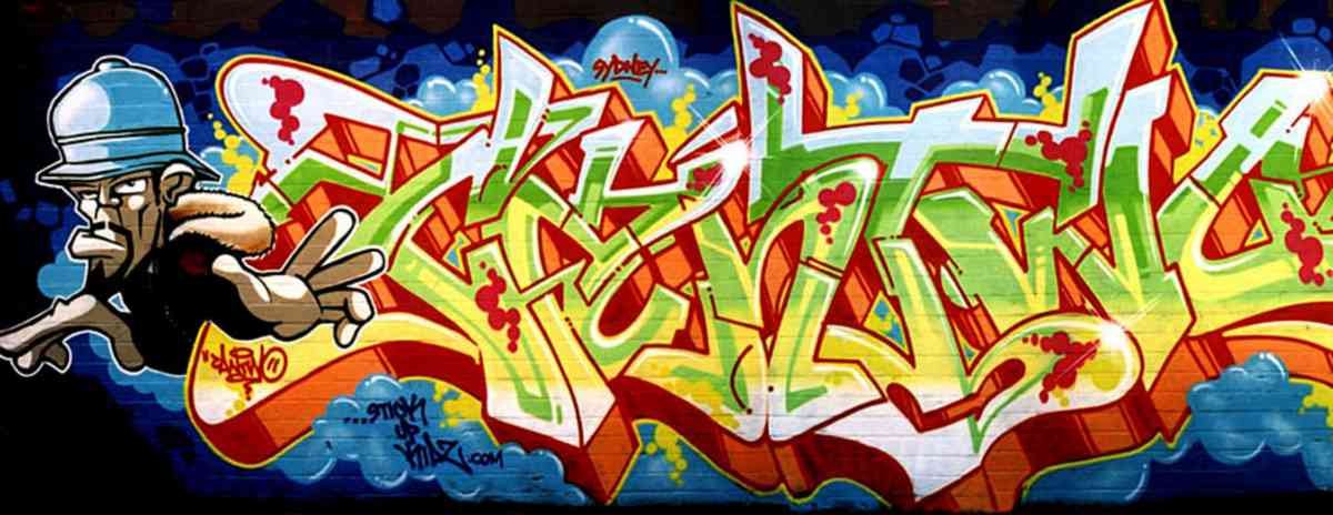 Graffiti Murals Street Art 0658 01 sy web A4 Photo Print