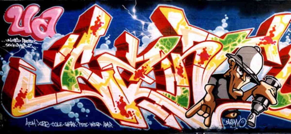 Graffiti Murals Street Art 0659 01 un web A4 Photo Print