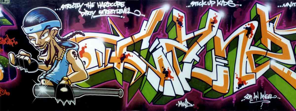 Graffiti Murals Street Art 0660 02 br web A4 Photo Print