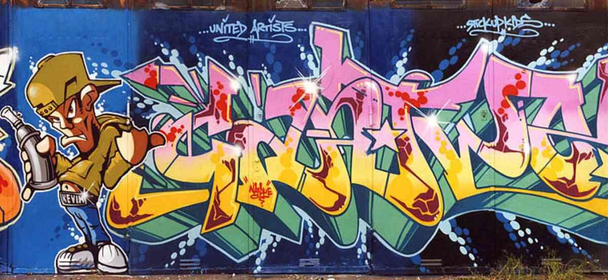 Graffiti Murals Street Art 0662 03 do web A4 Photo Print