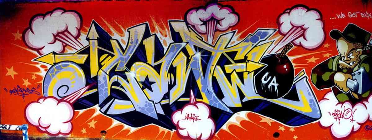 Graffiti Murals Street Art 0664 03 in3 web A4 Photo Print