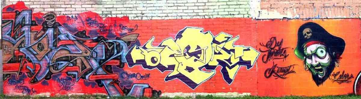 Graffiti Murals Street Art 0674 clogged2003 09 A4 Photo Print