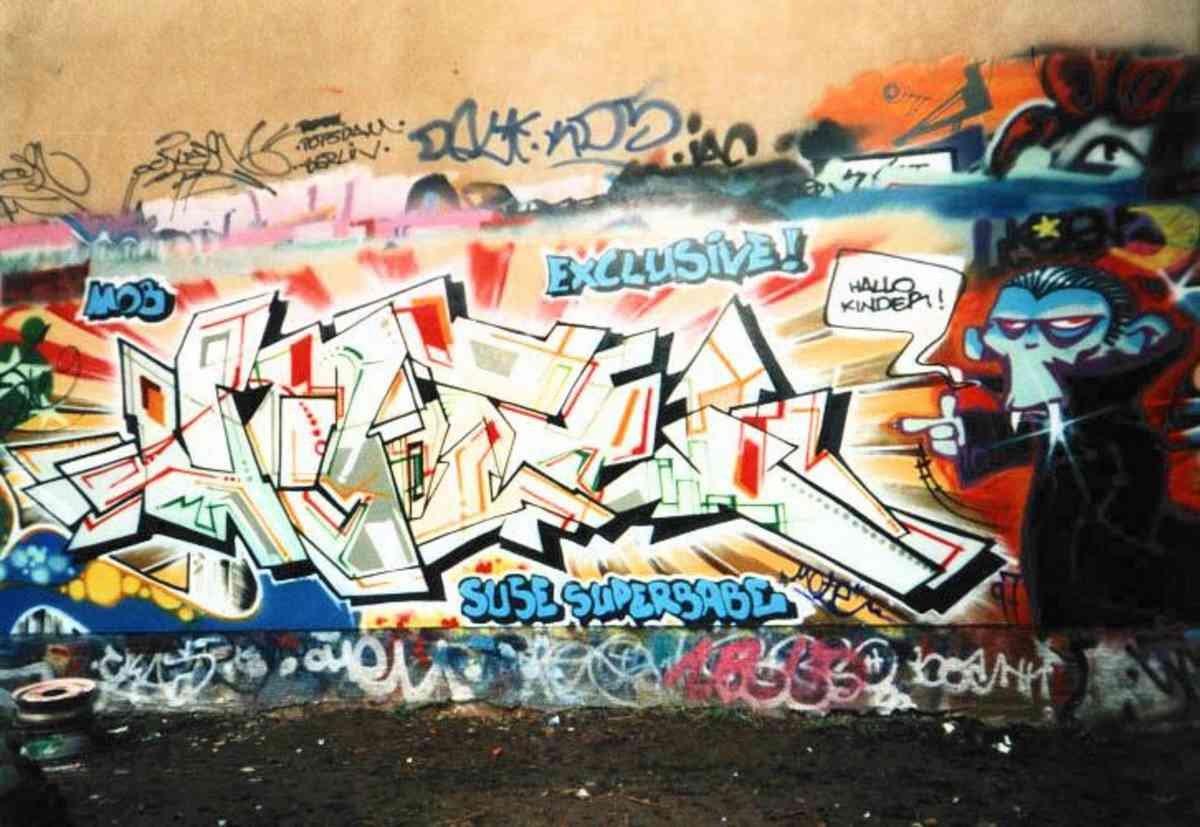 Graffiti Murals Street Art 0677 dresden45 A4 Photo Print