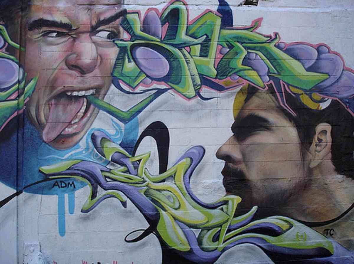 Graffiti Murals Street Art 0682 shade great A4 Photo Print