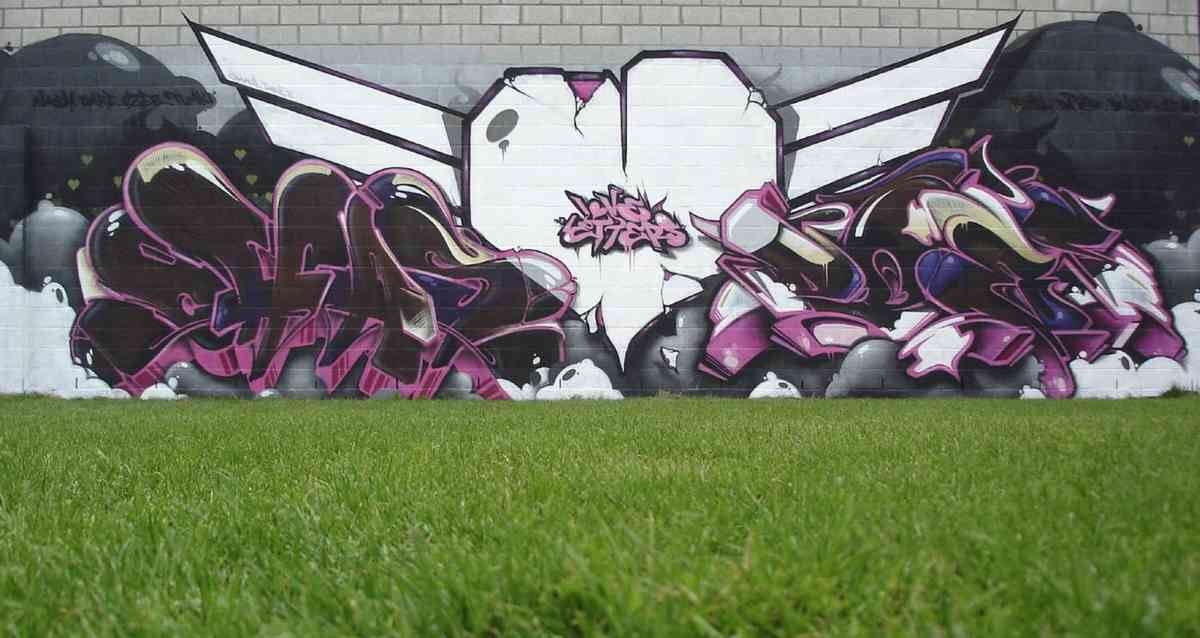 Graffiti Murals Street Art 0683 chas does loveletters maaseik belgium07 A4 Photo Print