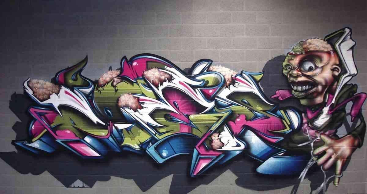 Graffiti Murals Street Art 0695 does nash loveletters2008 A4 Photo Print