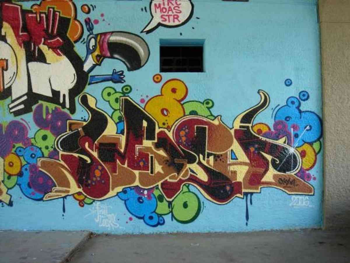 Graffiti Murals Street Art 0713 sl gallery big 6d1268ea6a A4 Photo Print