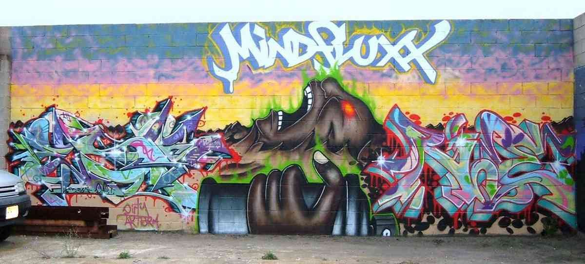 Graffiti Murals Street Art 0716 NewJersey 3 A4 Photo Print
