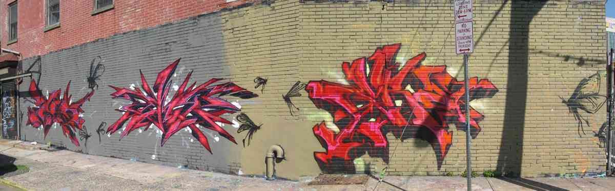 Graffiti Murals Street Art 0719 NewJersey 9 A4 Photo Print