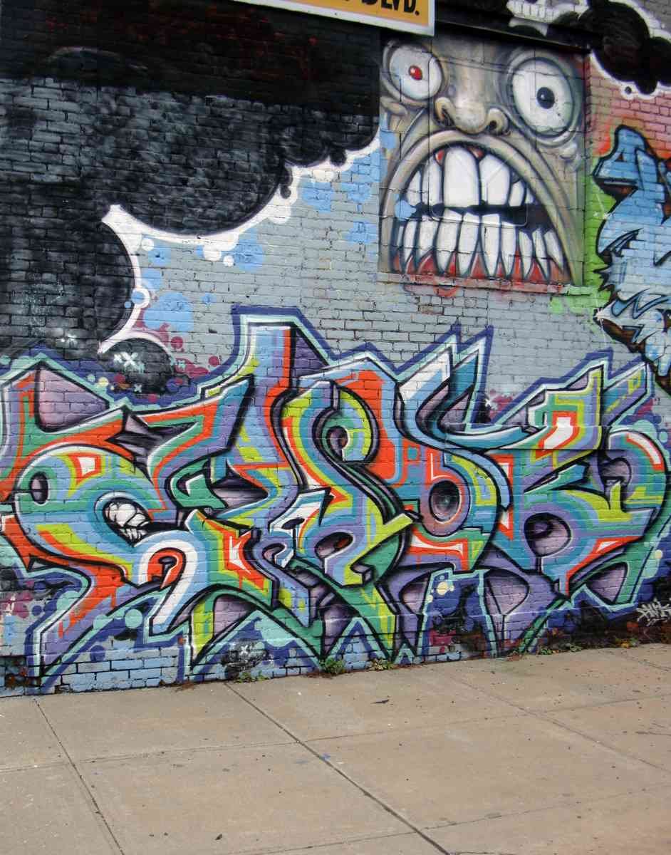 Graffiti Murals Street Art 075 1399 A4 Photo Print